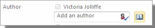 screenshot of adding author to document properties