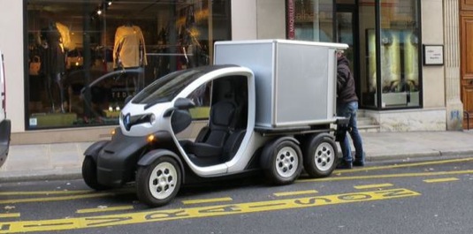 auto renault twizy delivery concept elektrická nákladní dodávka